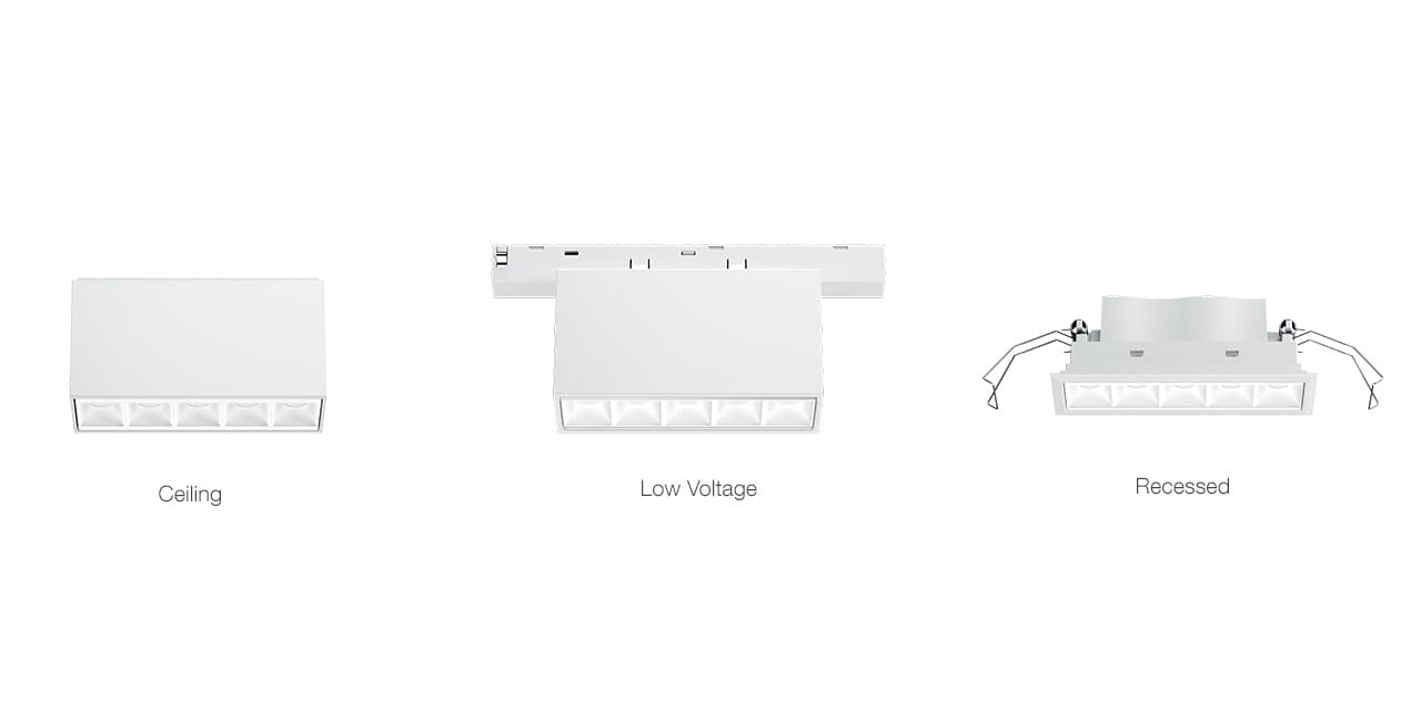 Литье под давлением алюминиевый светодиодный светильник для потолков iGuzzini Laser Blade XS ARCH-00042635 - Вид №1