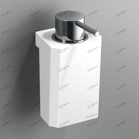 Sonia Дозатор для жидкого мыла настенный S0 белый/хром 156252