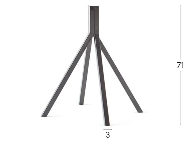 Круглый стол со стальной рамой Billiani Grapevine ARCH-00065459 - Вид №5