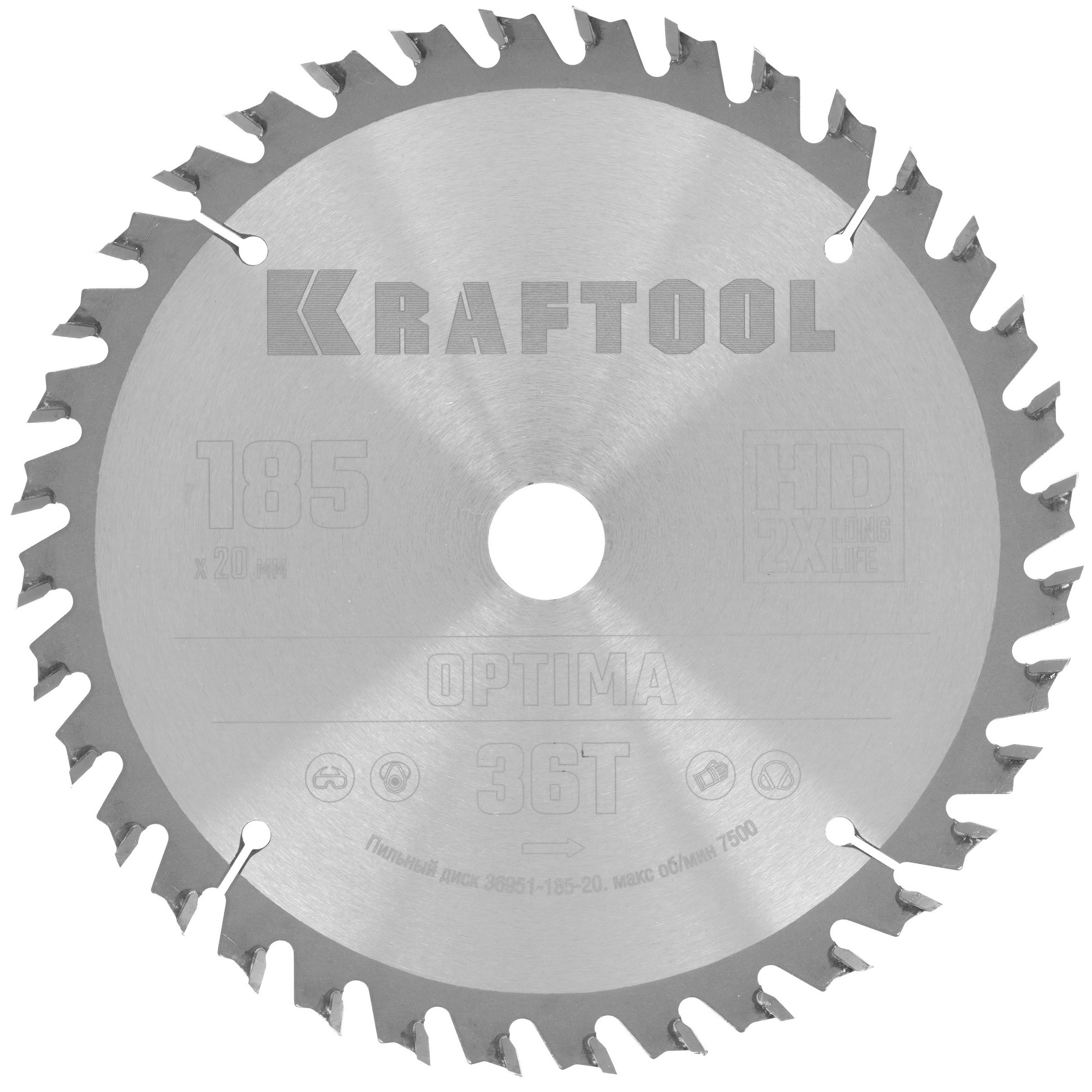 Диск пильный KRAFTOOL 36951-185-20 9107951 STDN-0107425