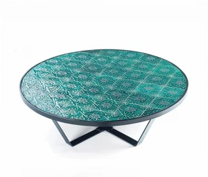 Mambo Unlimited Ideas Круглый керамический журнальный столик Caldas