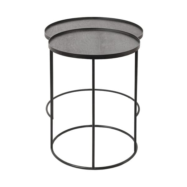 Деревянный круглый журнальный столик Ethnicraft ROUND TRAY TABLE SET ARCH-00081801 - Вид №1