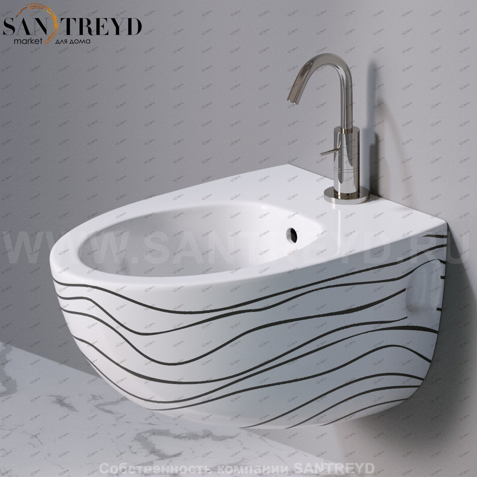 S512410 Биде подвесное OVAL A. e T. Italia AeT ITALIA