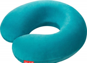 465446 Подушка для шеи "La Siesta Memory Foam", бирюзовая Woodsurf
