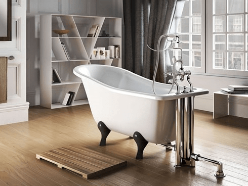 Ванна акриловая Buckingham Slipper c ножками L2B Slipper Burlington E6, L2B 740 x 1500 x 780 - Вид №1