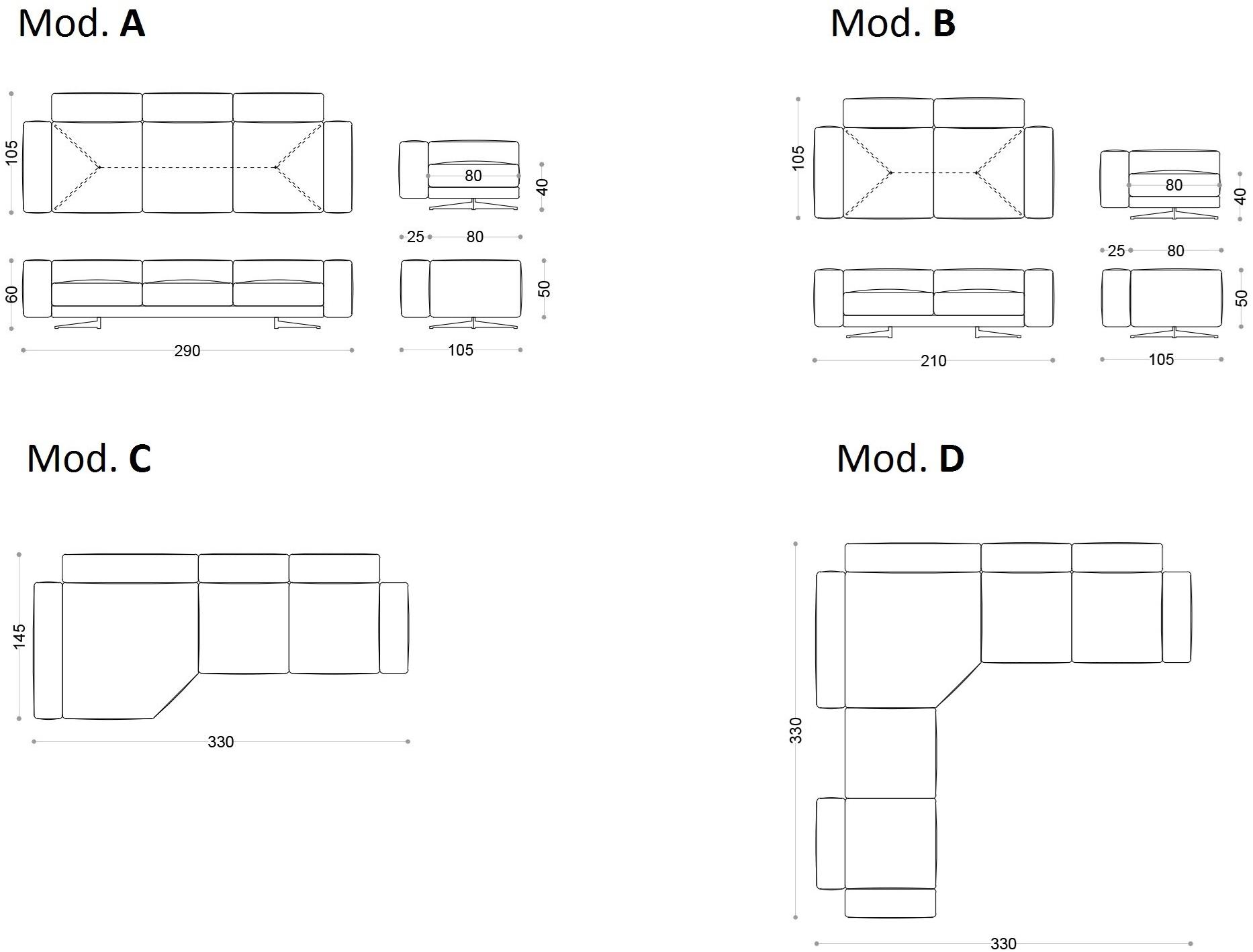Угловой диван с тканевой обивкой Santreyd sun-id-1362658 - Вид №4