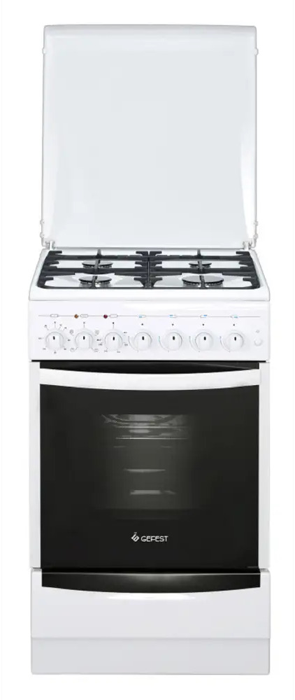 91753534 Газовая плита с духовкой Gefest ПГЭ 5102-02 0300 50x85x58.5 см цвет белый STLM-0867703