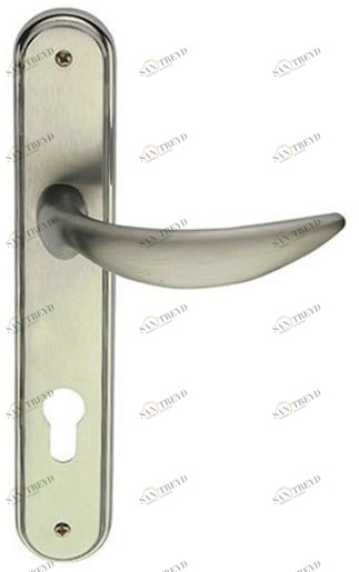 Pasini Ручка из латуни на пластине с накладкой Katana 3480