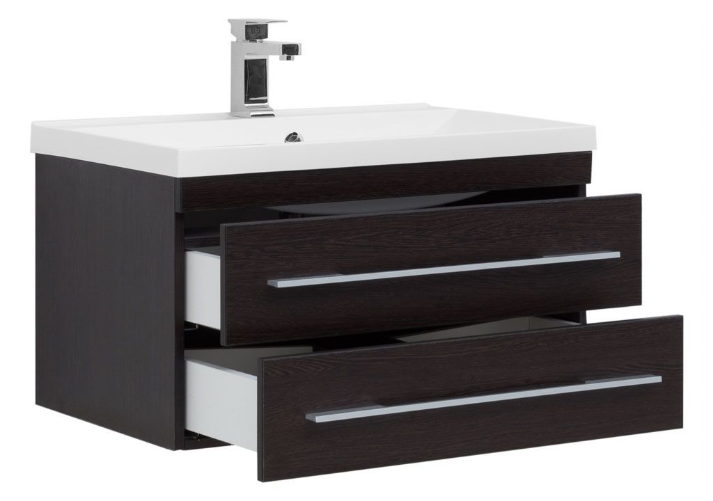 Тумба с раковиной Aquanet Нота NEW 75 венге 0017148800204118 - Вид №1