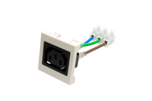 16466475 Розетка IEC 60320 C13, 10A, 250V, формата Mosaic, 45x45 мм LAN-SIP-23IEC-C13 LANMASTER