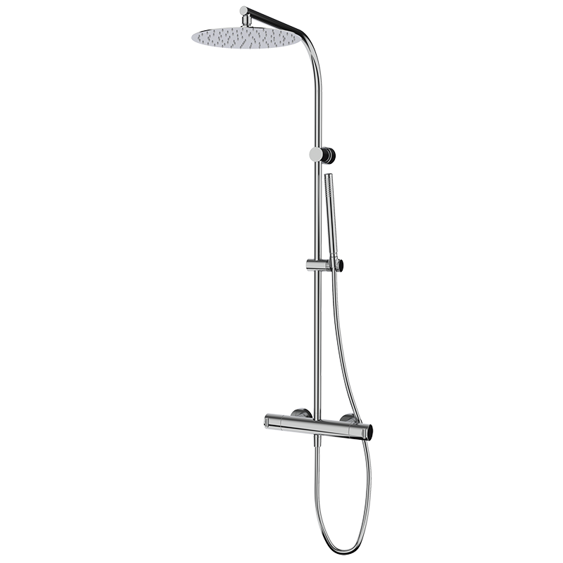 90425900 PREMIUM Хром душ термостатический с колонкой Хром GRB MIXERS 