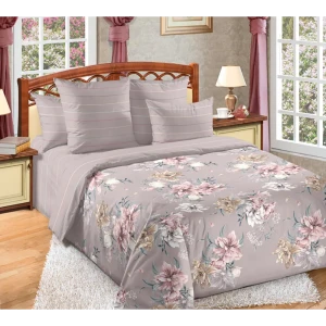 91345541 Комплект постельного белья Mercury Home Мгновение 29875, семейный, перкаль, цвет бежевый STLM-1059043