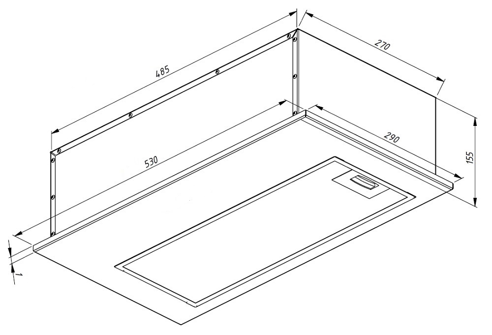 9039428 Вытяжка полновстраиваемая Akpo WK-12 Mio серебристый STDN-0080752 - Вид №6