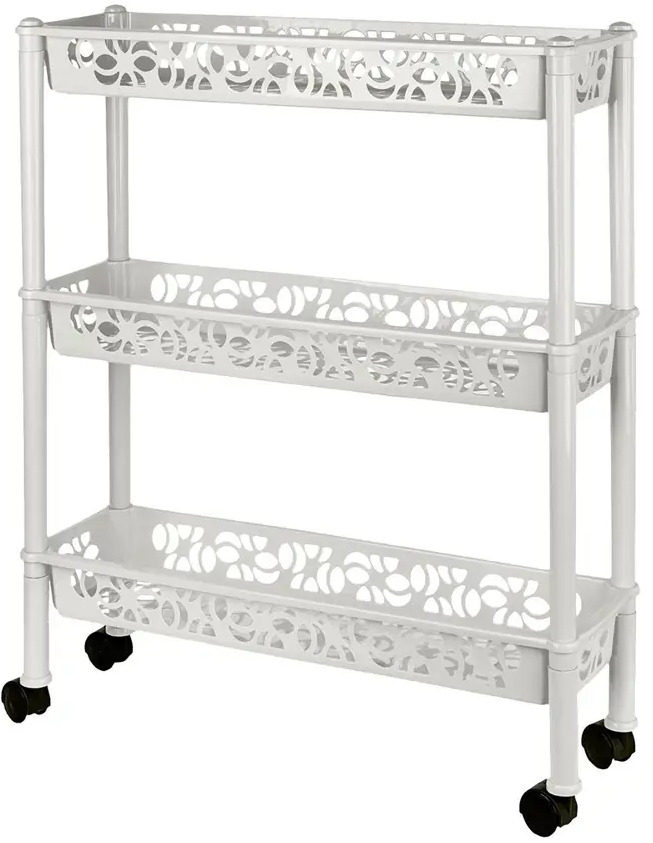 91065180 Этажерка на колесах Keeplex Light KL283012048 3 секции STLM-0464905