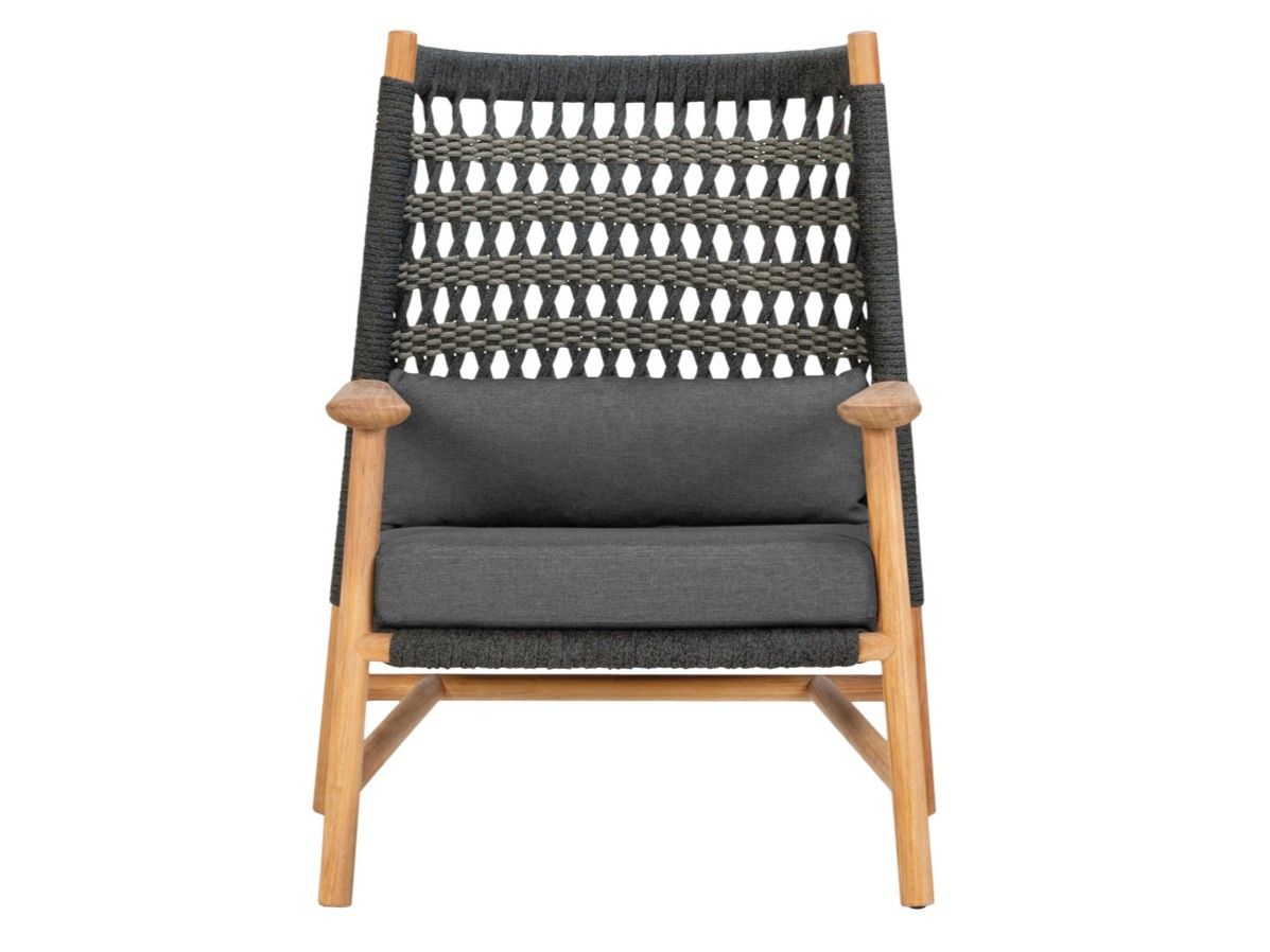 Кресло из морской веревки с высокой спинкой JANUS et Cie Anatra ARCH-00129299 - Вид №1