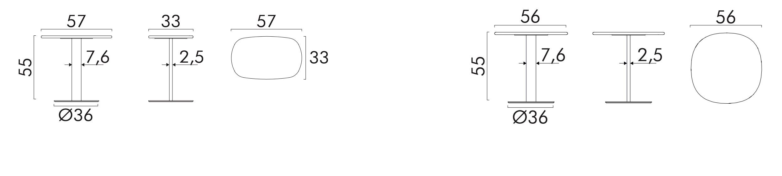 Высокий журнальный столик из МДФ FREZZA радар ARCH-00029922 - Вид №3