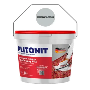91333391 Затирка Plitonit эпоксидная Colorit Easy Fill 2 кг серебристо-серый STLM-0948717