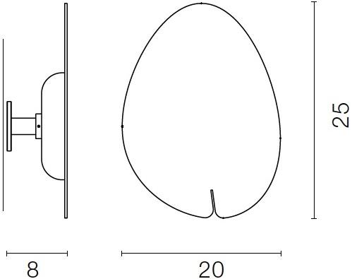 Martinelli Luce Настенный светильник из алюминия  1431  - Вид №6