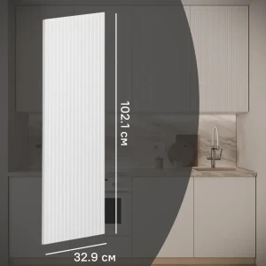Konsensa Висла - фасад кухонный МДФ белый с декоративными рейками 89385082