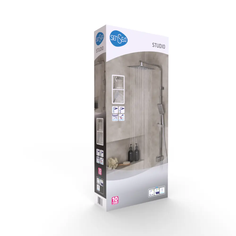 Sensea Studio: Душевая стойка с верхним душем и антиторсионным шлангом 88103664 STLM-0076708 - Вид №17