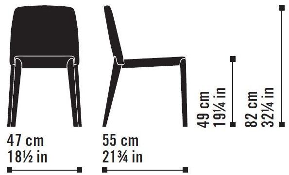 Very Wood Штабелируемый стул из ткани Bellevue sun-id-1347580 - Вид №8