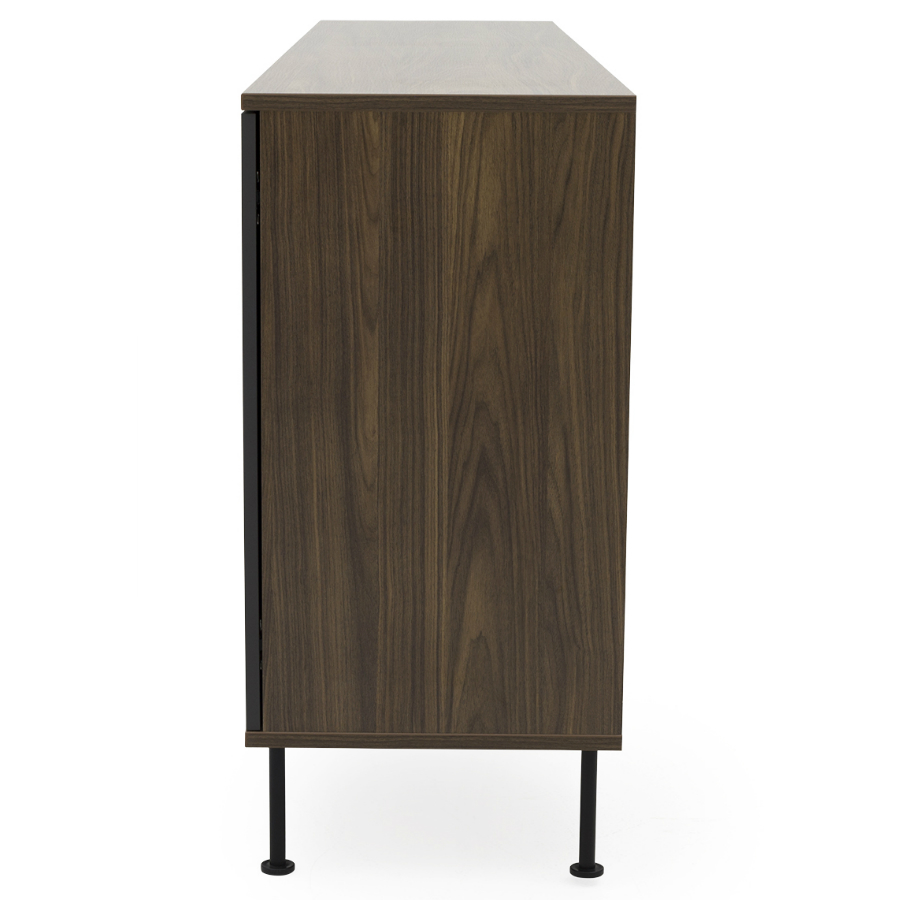 Сервант Tenzo Daxx, меламин/металл, 90х217х43 см, серо-коричневый 7176334 - Вид №6