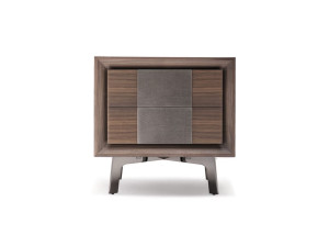 Прямоугольная тумбочка из ореха Каналетто