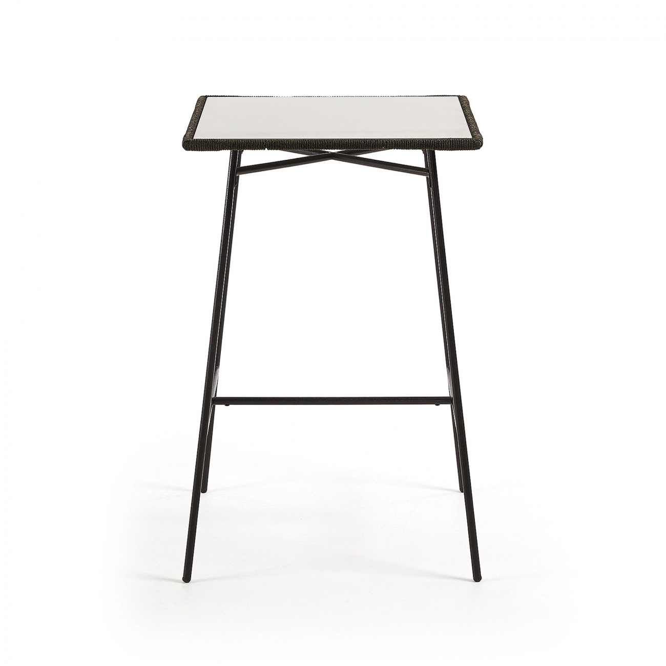 Стол металлический с цементной столешницей 70х70 серый Freeman от La Forma LA FORMA  289010 Серый  - Вид №1