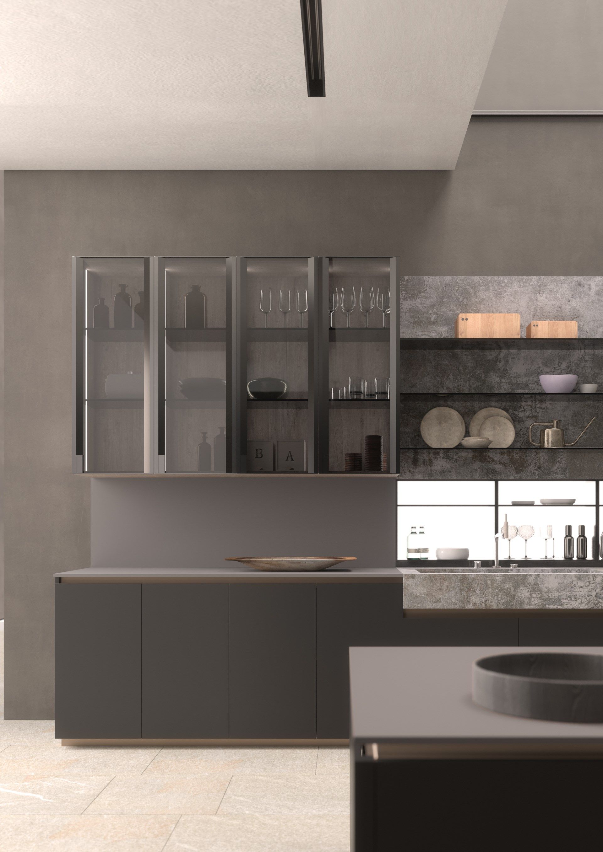 Кухня Dekton® без ручек Floritelli Cucine ARCH-00011819 - Вид №4