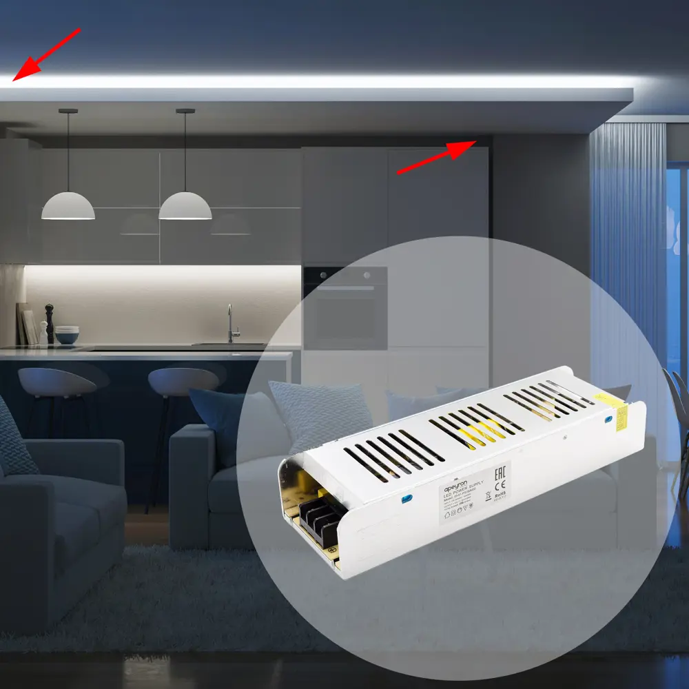 APEYRON Блок питания 250Вт 12В для светодиодного освещения 13576930 STLM-0003444 - Вид №10