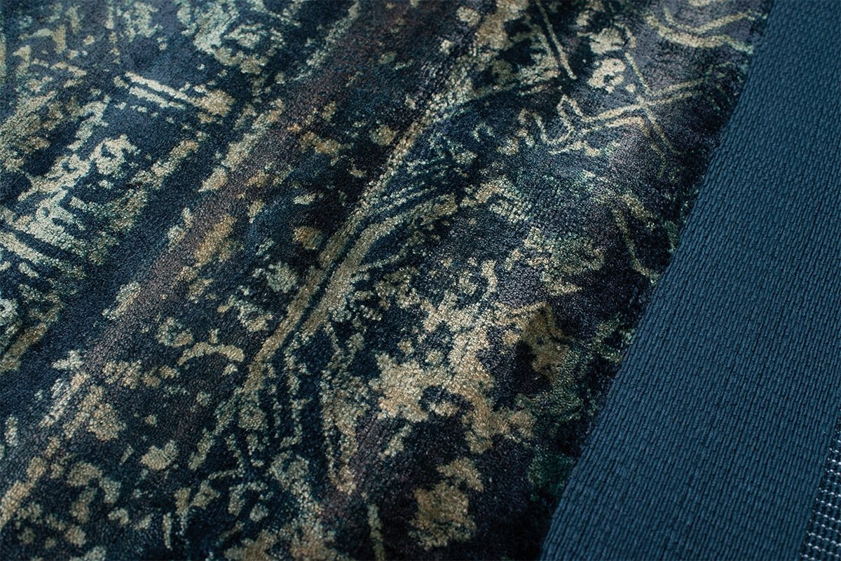 Ковер прямоугольный сине-зеленый 230х160 см Blush Black Coffe CARPETDECOR ДИЗАЙНЕРСКИЕ, HANDMADE 00-3893138 Зеленый;синий  - Вид №1