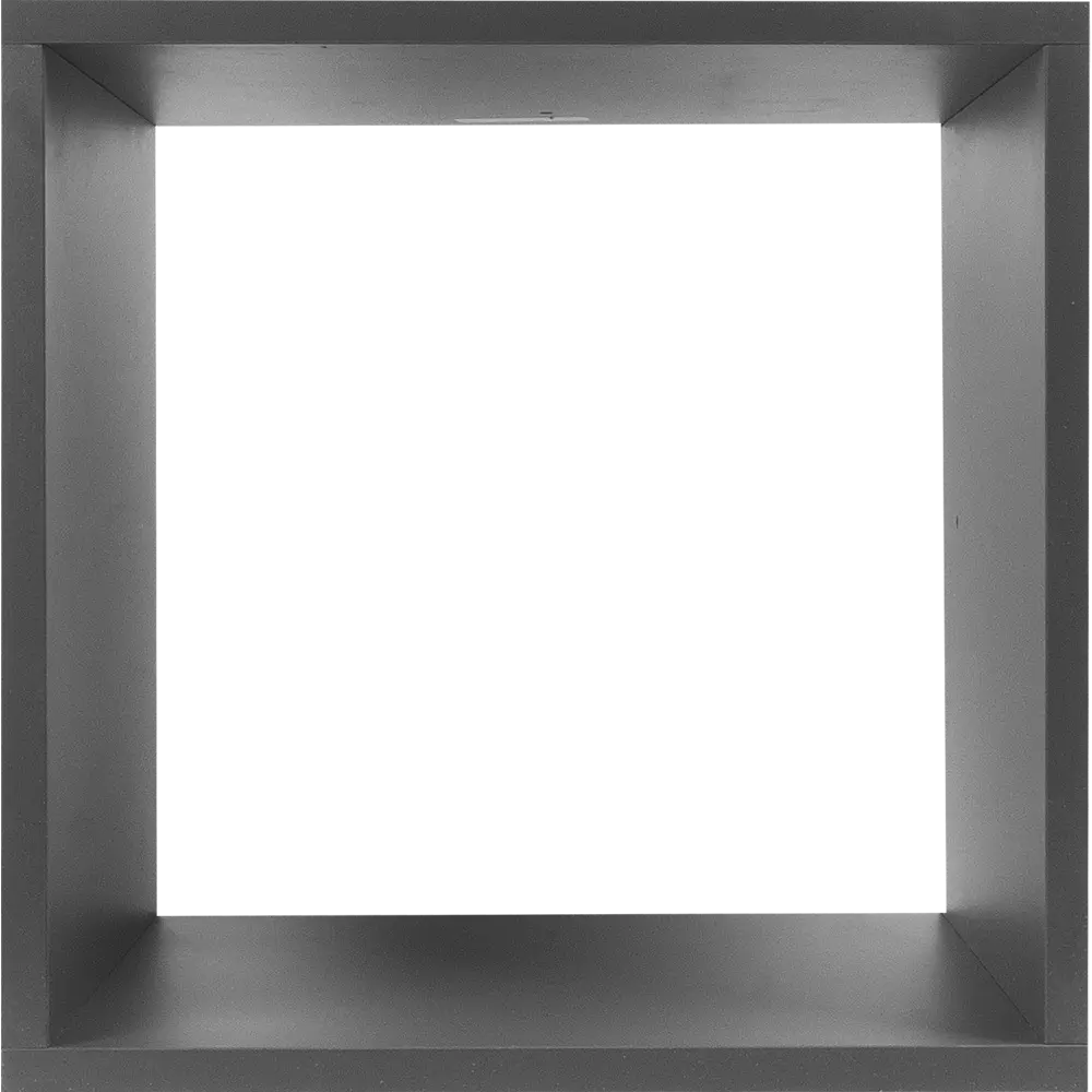 Стеллаж Spaceo KUB 1 секция 36x36x31.7 см ЛДСП цвет серый STLM-2117374 - Вид №5