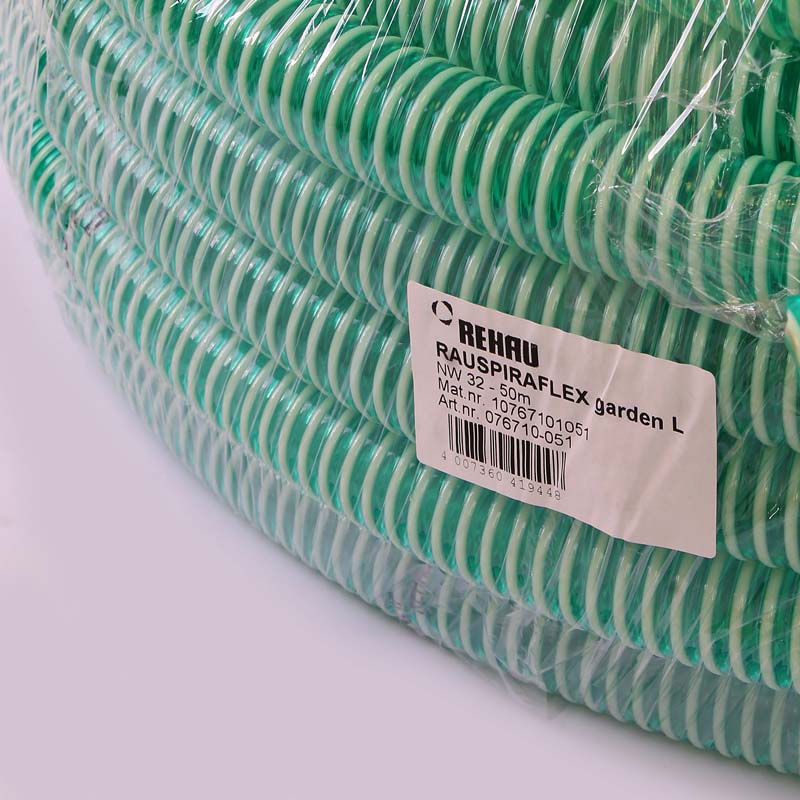 Шланг всасывающий спиральный RAUSPIRAFLEX REHAU 1"1/4 (32.0/3.1 мм) бухта 50м 076710051 - Вид №1