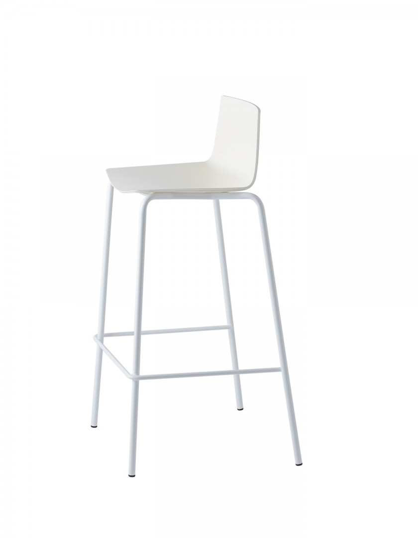 Cuba 1623 Барный стул со стальным каркасом, 4 ножки. Полипропиленовая оболочка. Et al. Cuba - Вид №1