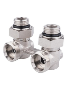92713635 Узел нижнего подключения радиатора 02672, Н-образный 1/2"-3/4", угловой STLM-0538699 AQUALINK