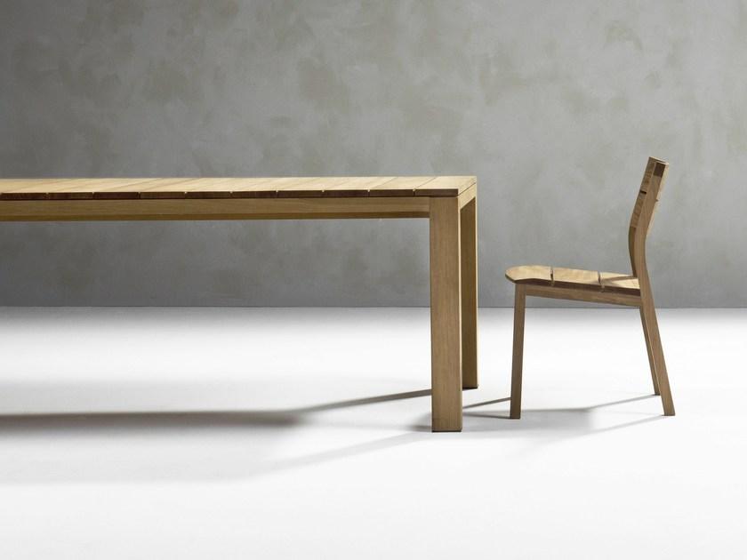 TRIBÙ Прямоугольный садовый стол из тика Kos 04052/04053/04054 - Вид №8