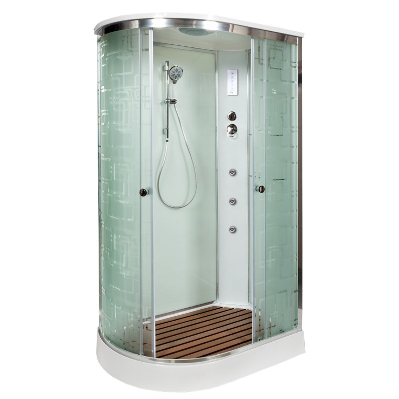 ЕМ4512 R с гидромассажем (гм.) Душевая кабина DETO Серия EM ЕМ1511 R с гм. и эл.