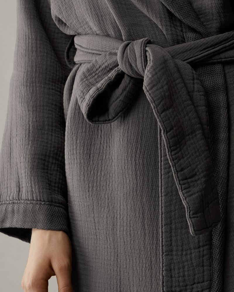 Двойной лицо мягкий хлопок кимоно халат Society Limonta KUR ARCH-00075632 - Вид №11