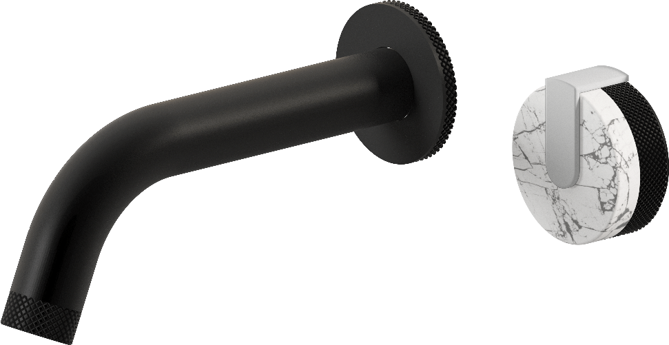 E-11535-R2MW-L1WT-MBK Настенный прогрессивный смеситель скрытого монтажа для раковины GRAFF MOD+