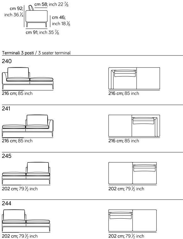AMURA Модульный угловой диван из ткани Leonard Am024.240+241+245 - Вид №10