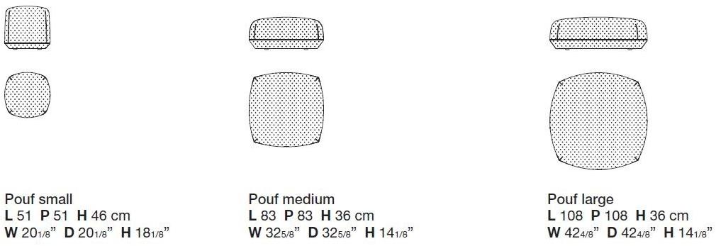 Kristalia Садовый пуф Sunbrella® Brioni outdoor sun-id-1387461 - Вид №13