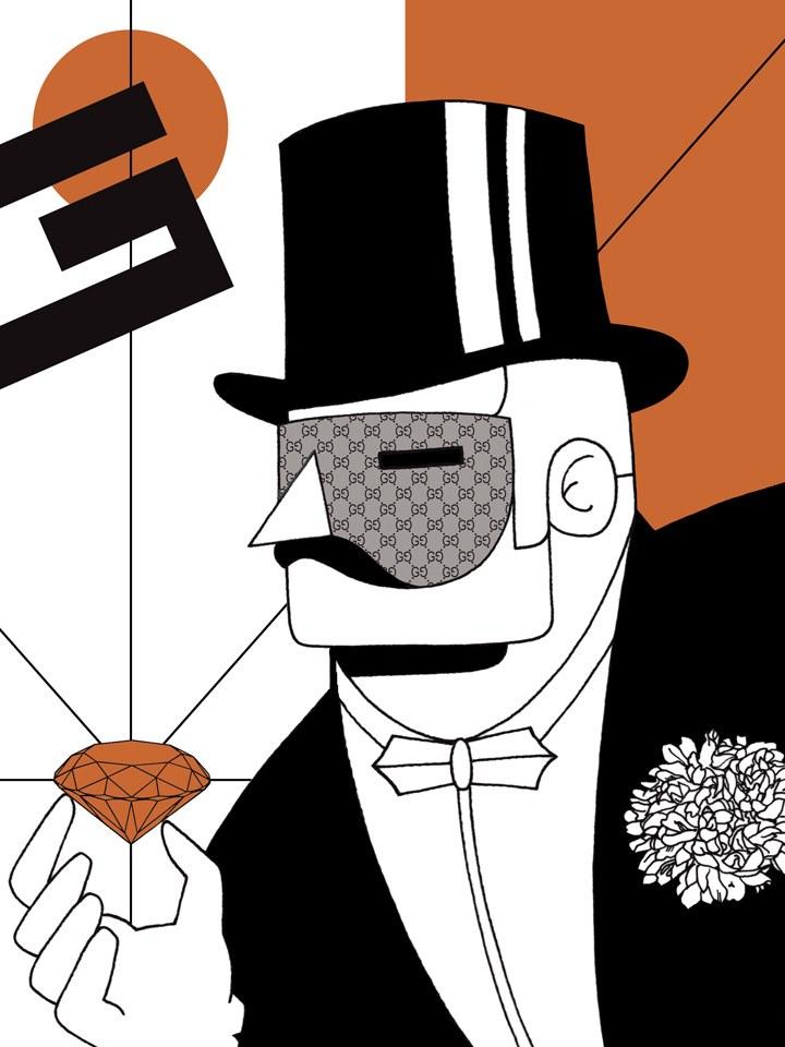 MOMENTI Авторский художественный принт Crazy home paintings Ho-001 - Вид №1