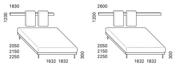 Алюминиевая односпальная кровать с мягким изголовьем Caccaro Groove ARCH-00084250 - Вид №1