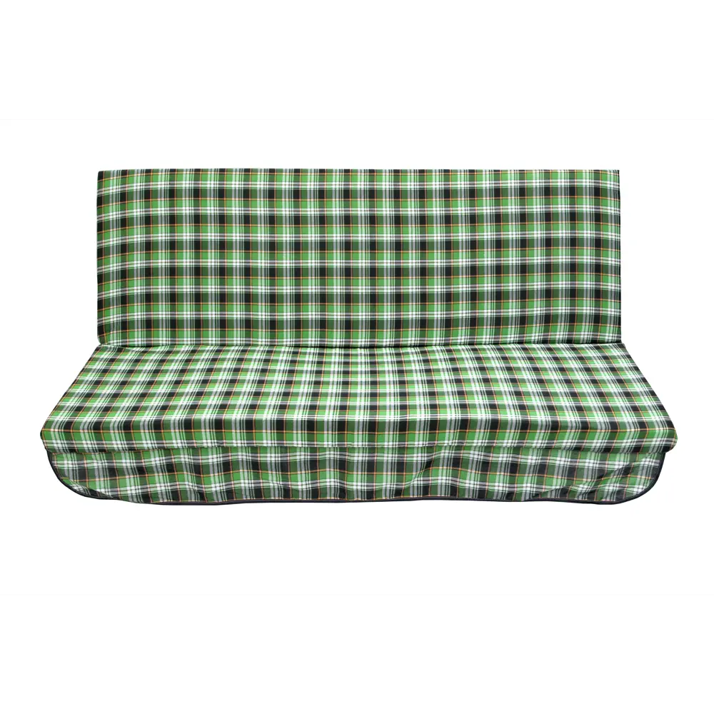 Santreyd Мягкий элемент для садовых качелей 170×56 см зеленая клетка 89349240 Матрас для качелей садовых универсальный STLM-1386506