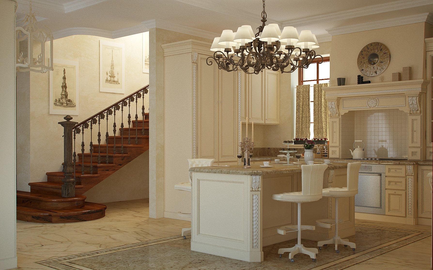 Кухня с островом Martini Interiors ARCH-00080006 - Вид №1