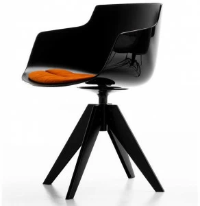 MDF Italia Вращающийся стул на жердочке из поликарбоната с подлокотниками Flow