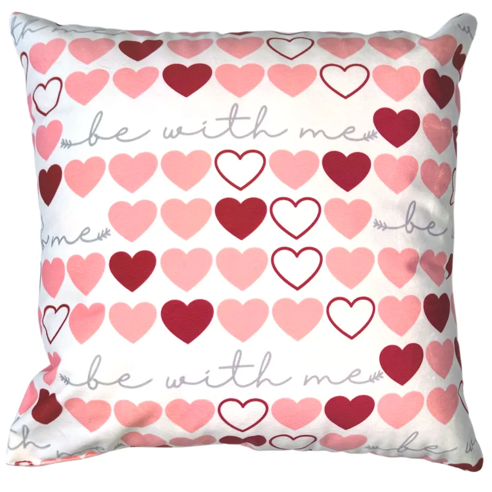 Подушка Сердечки 40x40 см цвет розовый SEASONS STLM-2112093
