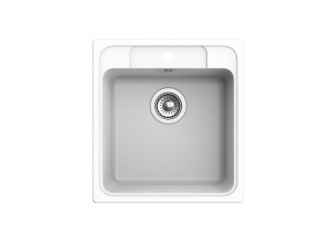 90069739 Мойка E- 50 Elegant 51.8х47.8х20 см. Искусственный камень Белый STLM-0100955 EWIGSTEIN