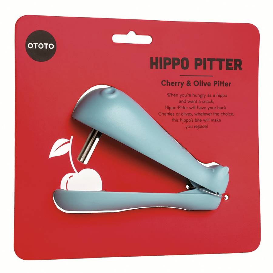 OT893 Приспособление для удаления косточек из вишни и оливок , hippo pitter OTOTO  - Вид №5