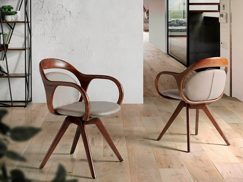 Angel Cerdá Деревянный стул с подлокотниками New chair 4060 lc17103 Angel Cerda - Вид №4